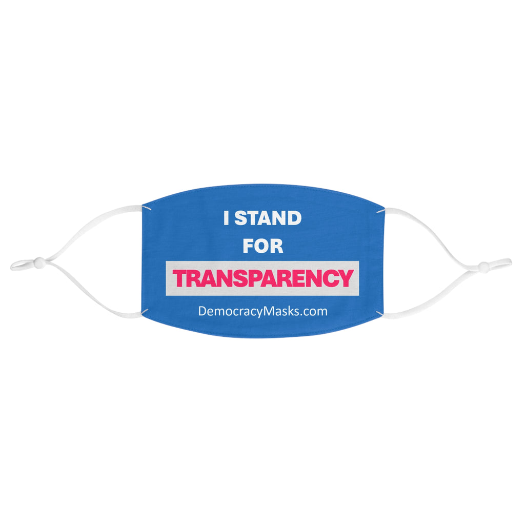TRANSPARENCY Mask – Pro-Democracy Face Mask (Bold Design)