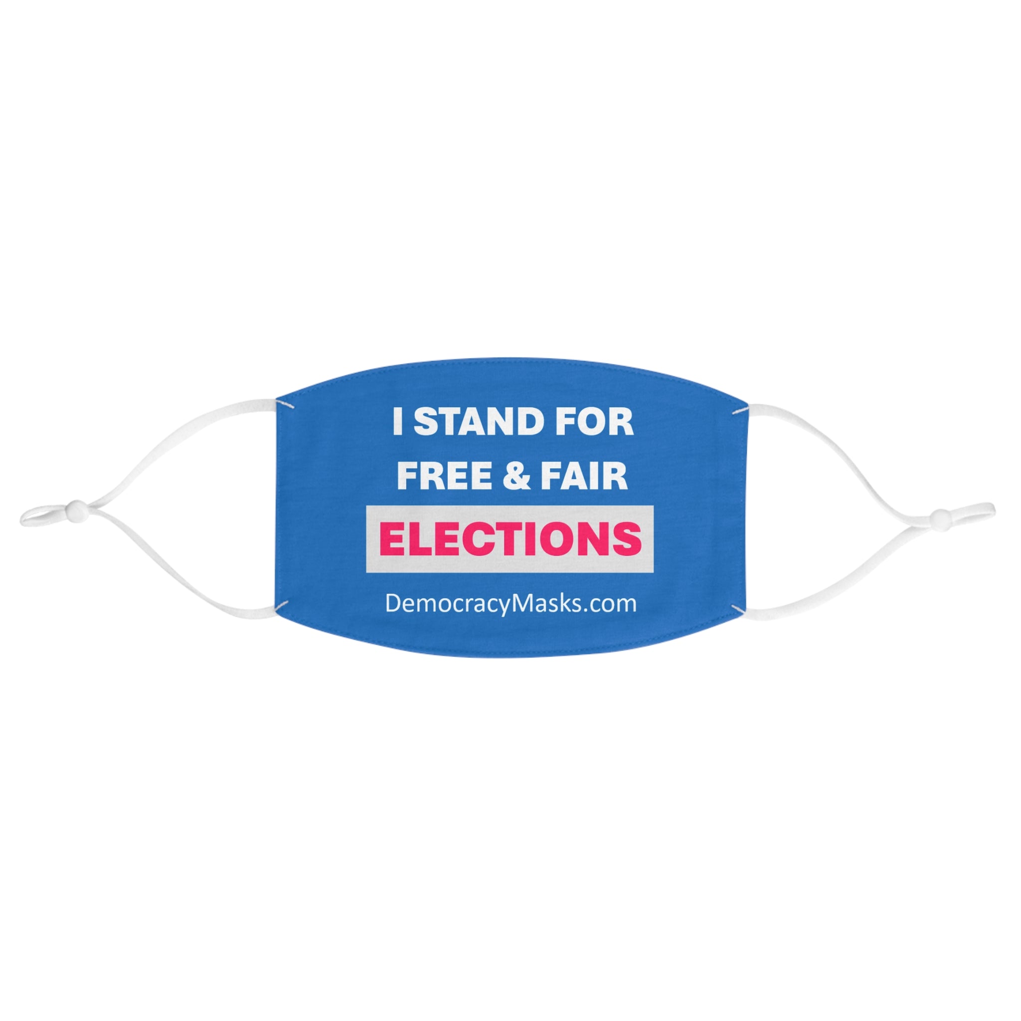 FREE & FAIR ELECTIONS Mask – Pro-Democracy Face Mask (Bold Design)