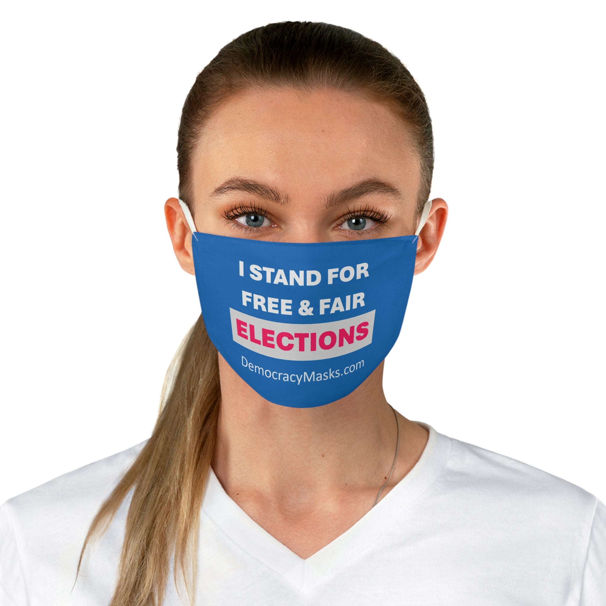 FREE & FAIR ELECTIONS Mask – Pro-Democracy Face Mask (Bold Design)
