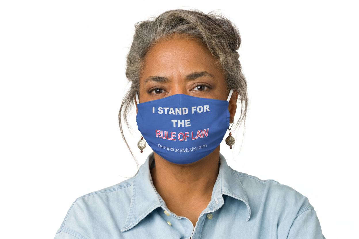 Woman wearing RULE-C mask